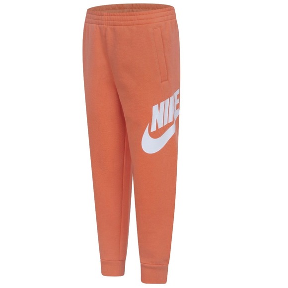 Nike Little Kids Sportswear Club Fleece Joggers light Wild mango size 7 NWT - Picture 1 of 12